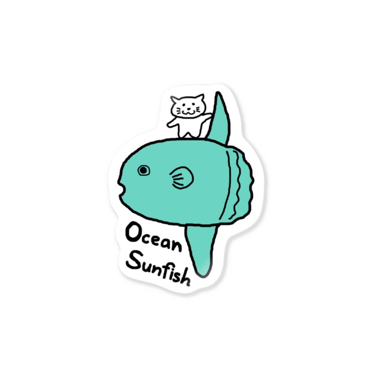 しろねことマンボウ えかきにゃんこのお店 Ekakinyanko のステッカー通販 Suzuri スズリ しろねことマンボウ えかきにゃんこのお店 Ekakinyanko のステッカー通販 Suzuri スズリ