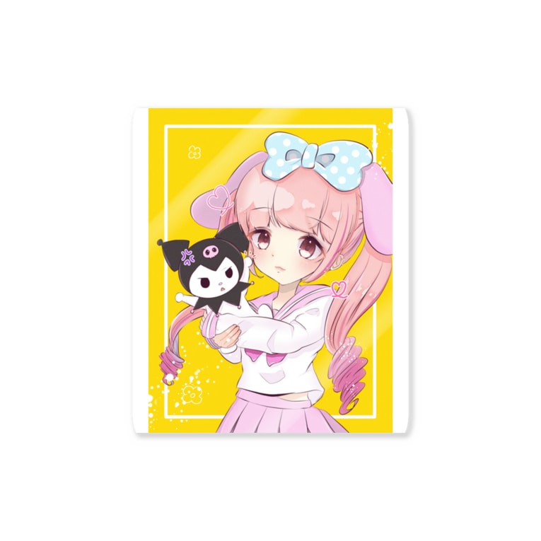 マイメロ女子とクロミちゃん Stickers By つつq Usagiuoxouchan Suzuri