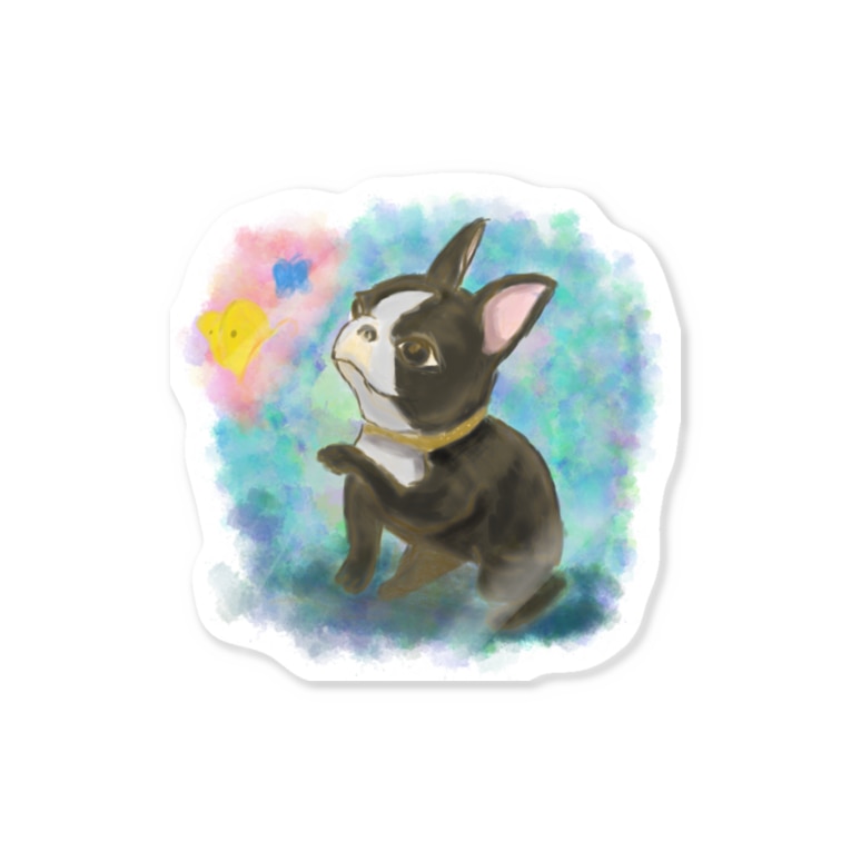 水彩イラストの昭和レトロ風フレンチブルドッグ Sticker By Chicodeza By Suzuri Chicodeza Suzuri 水彩イラストの昭和レトロ風フレンチブルドッグ Sticker By Chicodeza By Suzuri Chicodeza Suzuri