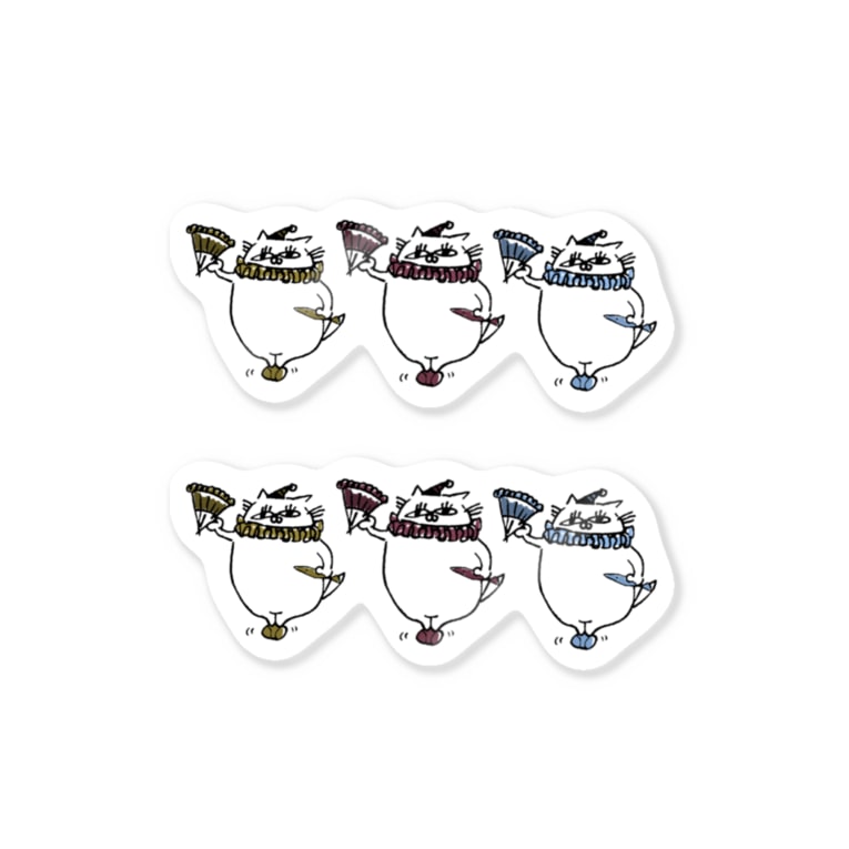 やせいのぐーにゃん ぐーにゃんのごちそうさがし Sakanasayoco のステッカー通販 Suzuri スズリ