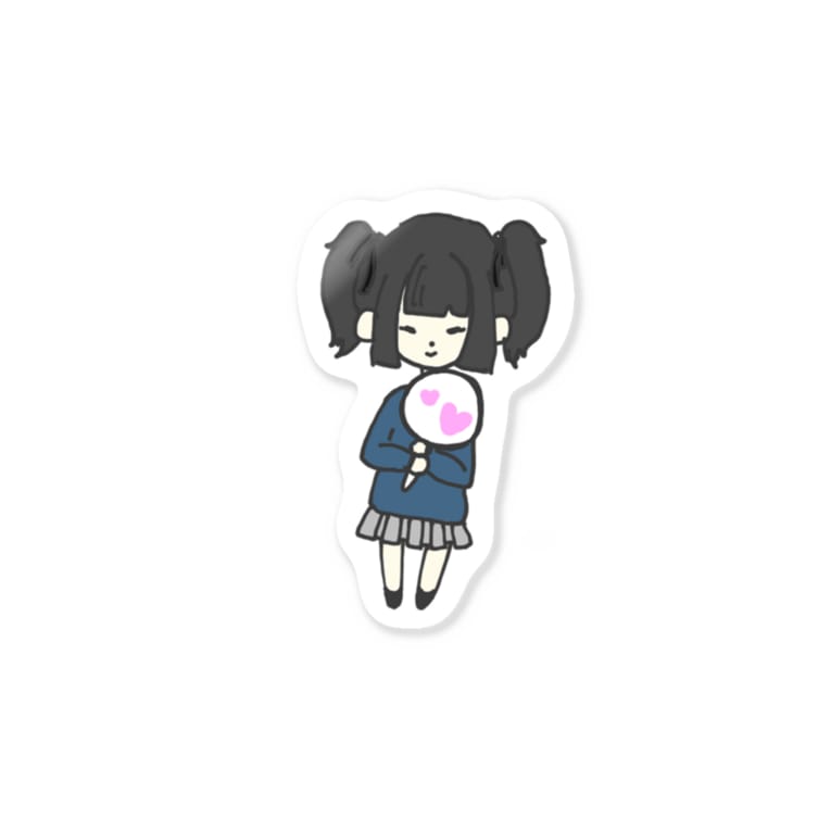 学校帰りのオタクちゃん まぽろに Maporoni02 のステッカー通販 Suzuri スズリ 学校帰りのオタクちゃん まぽろに Maporoni02 のステッカー通販 Suzuri スズリ