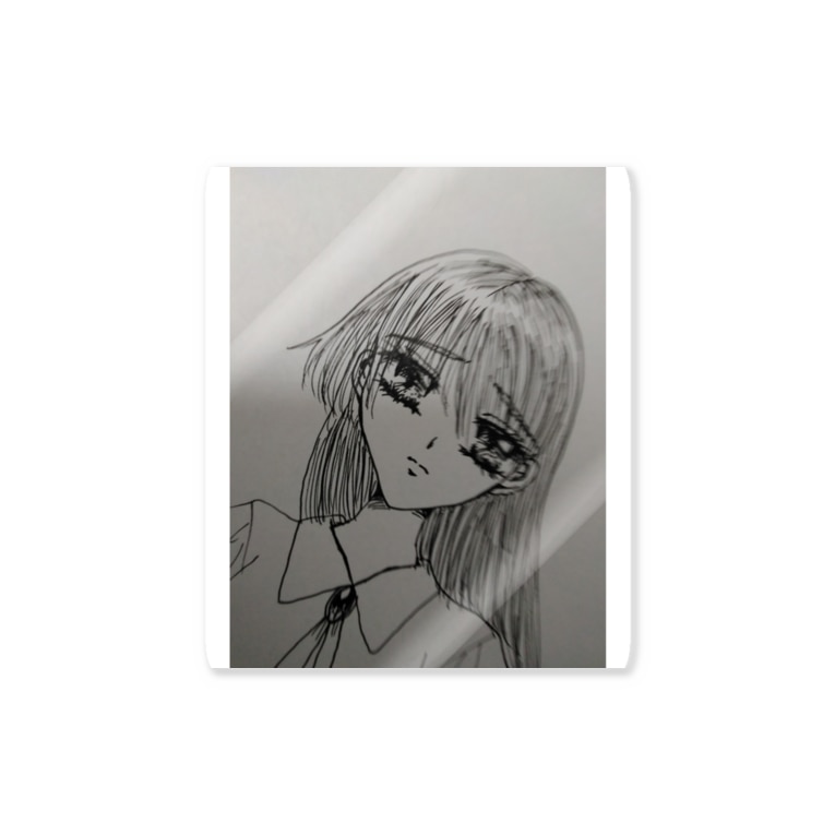 昔の少女漫画風ヒロイン ねこの森でお散歩 Mokamomo のステッカー通販 Suzuri スズリ 昔の少女漫画風ヒロイン ねこの森でお散歩 Mokamomo のステッカー通販 Suzuri スズリ