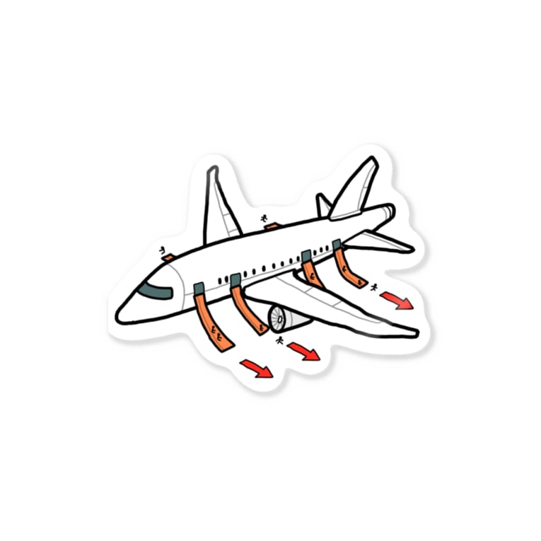 飛行機から緊急脱出するやつ ぱぴやま Heyhey Papa のステッカー通販 Suzuri スズリ 飛行機から緊急脱出するやつ ぱぴやま Heyhey Papa のステッカー通販 Suzuri スズリ