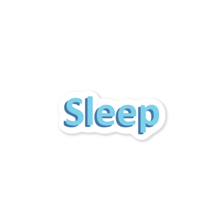 Sleep かわいいロゴ Logo Png Papapaririri のステッカー通販 Suzuri スズリ