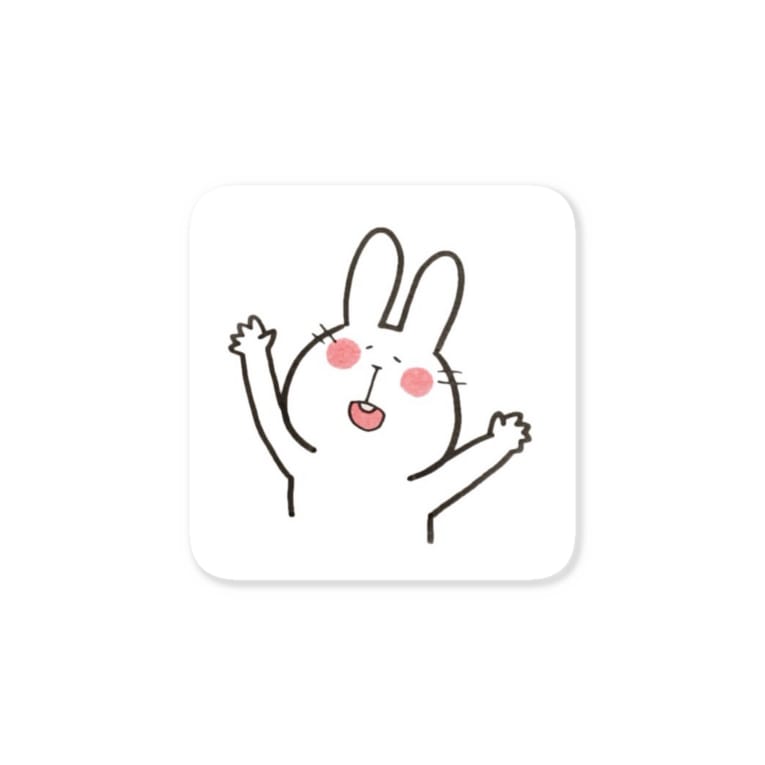 うれしいうさぎ Kone Kone Naminoko のステッカー通販 Suzuri スズリ うれしいうさぎ Kone Kone Naminoko のステッカー通販 Suzuri スズリ