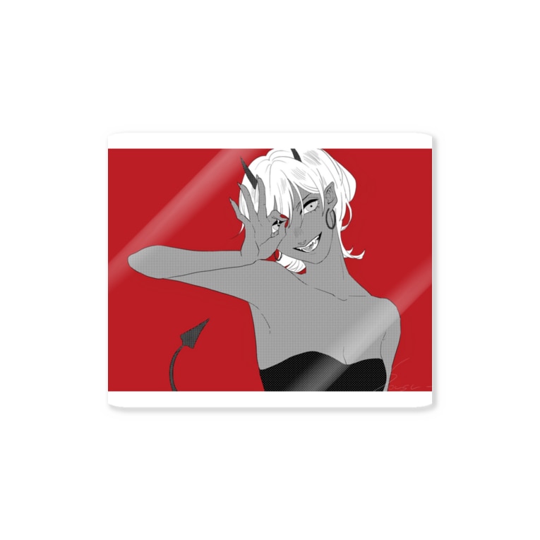 赤い悪魔のステッカー Stickers By 河合sousa Sousa Suzuri 赤い悪魔のステッカー Stickers By 河合sousa Sousa Suzuri