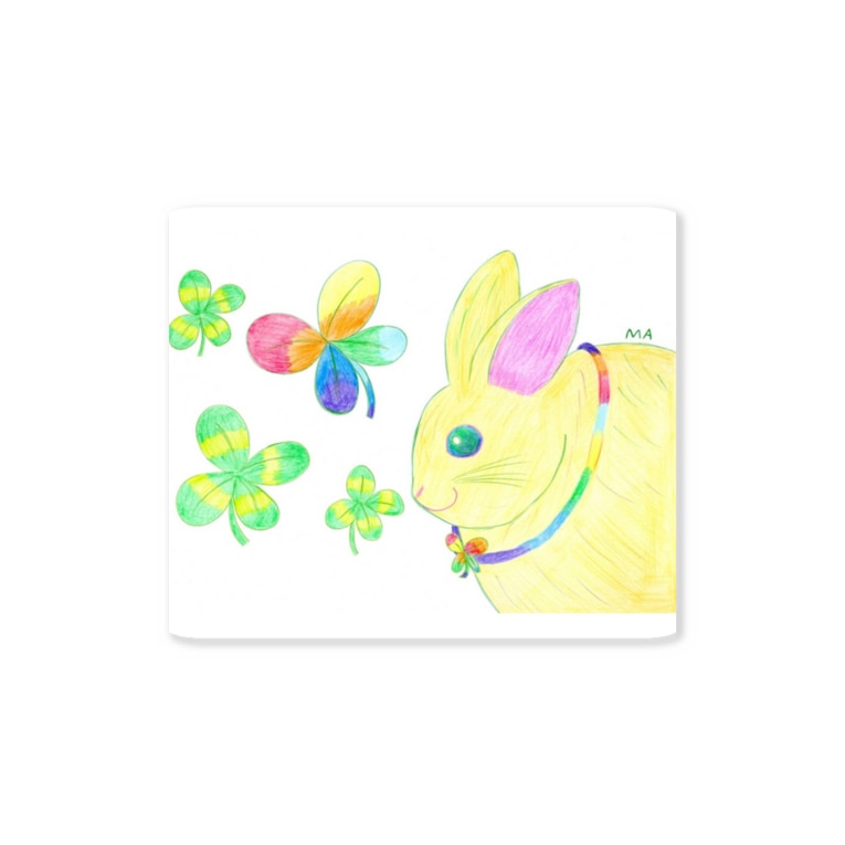 うさぎと四つ葉のクローバー Ma Mapumapi のステッカー通販 Suzuri スズリ うさぎと四つ葉のクローバー Ma Mapumapi のステッカー通販 Suzuri スズリ