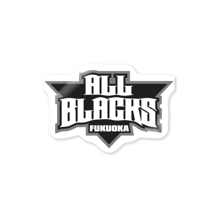 チームロゴ ３ 福岡オールブラックス Allblackshockey のステッカー通販 Suzuri スズリ