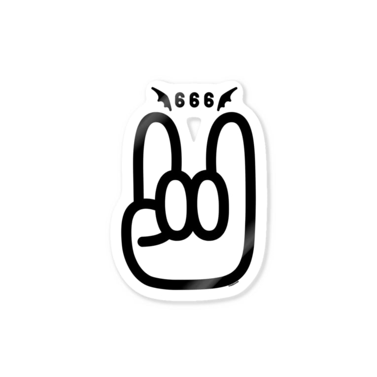 メロイックサイン デビル サイン コルナサイン 悪魔崇拝666 Stickers By Cɐkeccoo Bgatann Suzuri メロイックサイン デビル サイン コルナサイン 悪魔崇拝666 Stickers By Cɐkeccoo Bgatann Suzuri