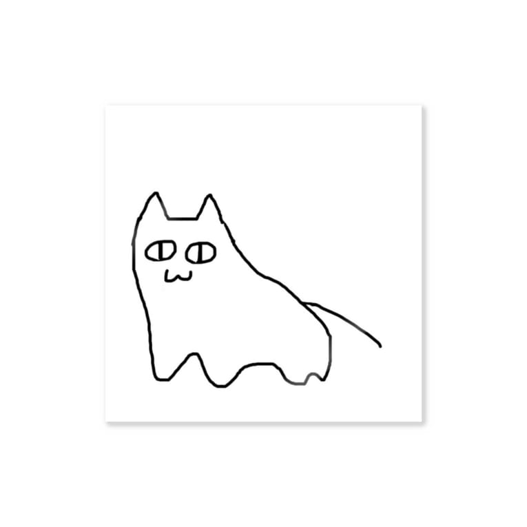 絵が下手な人がかいた猫 Stickers By 餅屋 Taberuzenzai Suzuri