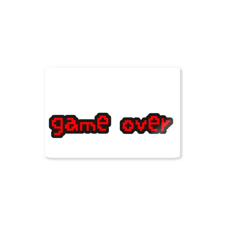 Game Over Stickers By 空想空間 Miz Suzuri