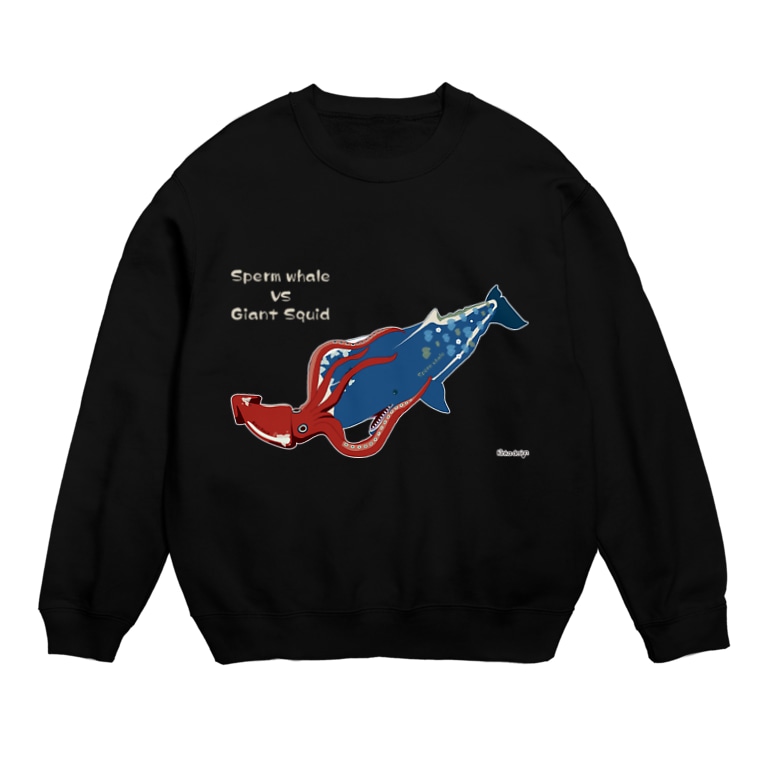 マッコウクジラvsダイオウイカ Kinkadesign うみのいきものカワイイshop Kinkadesign のスウェット通販 Suzuri スズリ マッコウクジラvsダイオウイカ Kinkadesign うみのいきものカワイイshop Kinkadesign のスウェット通販 Suzuri スズリ