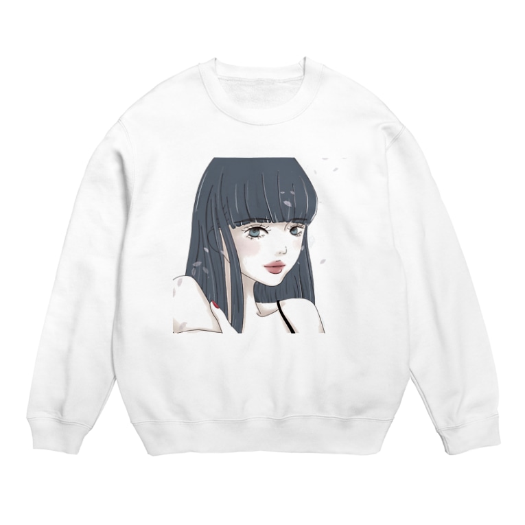黒髪ロングの女の子 背景白 Sweats By M I N A N O Mi Na No Suzuri 黒髪ロングの女の子 背景白 Sweats By M I N A N O Mi Na No Suzuri