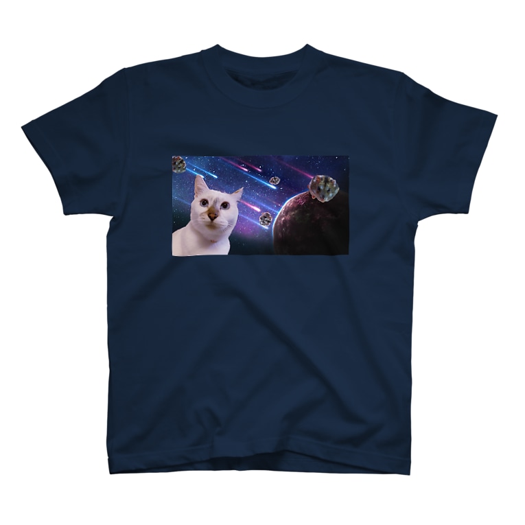 宇宙猫と宇宙ハムスター ひよこめいぷる Hiyokomaple のtシャツ通販 Suzuri スズリ