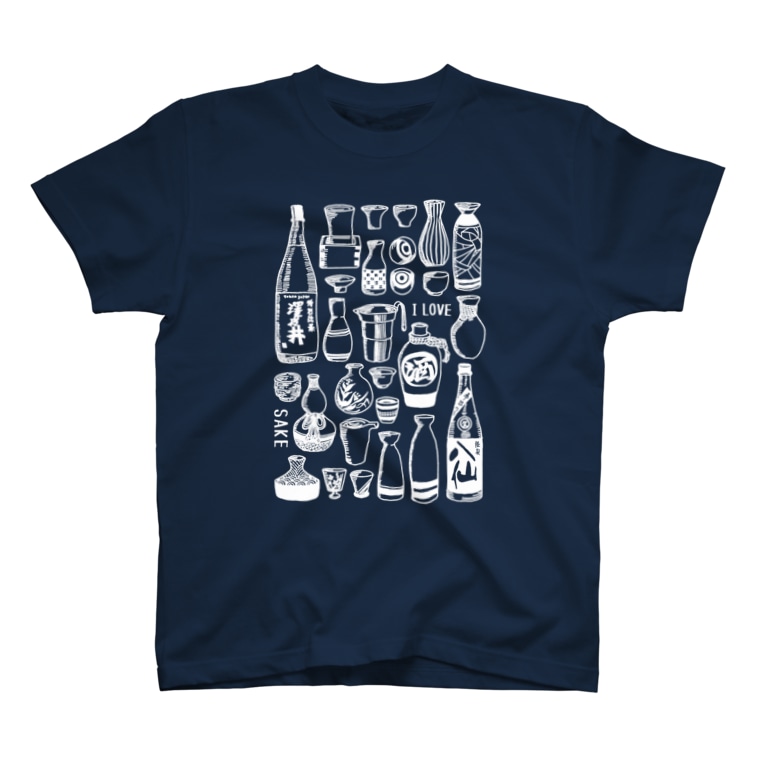 日本酒が好きな人に着て欲しい濃い生地用白プリント はなのかふぇ Edamamet818kaorin のtシャツ通販 Suzuri スズリ