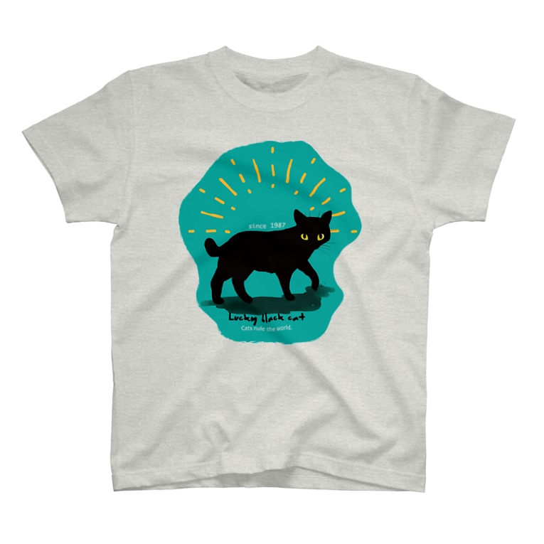 黒猫 背景色あり Chizuruのtシャツ通販 Suzuri スズリ 黒猫 背景色あり Chizuruのtシャツ通販 Suzuri スズリ