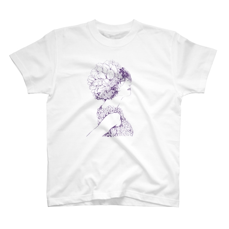 Flower Girl ホリプーイラストショップ Horipu のtシャツ通販 Suzuri スズリ