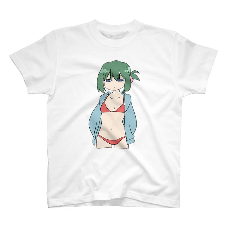 けだるげ水着パーカー女子 大根さんかわいそう Daiconsaaaaaaan のtシャツ通販 Suzuri スズリ