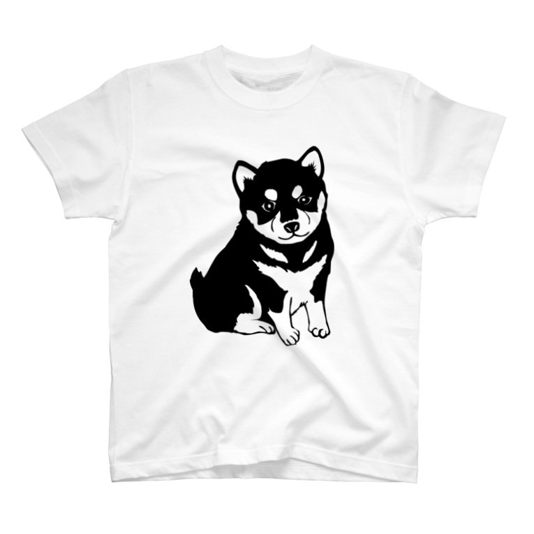 豆柴 Tシャツ 柴犬 黒芝 黒豆柴 自分が着たいと思うtシャツを作る Oreoreoreyo のtシャツ通販 Suzuri スズリ