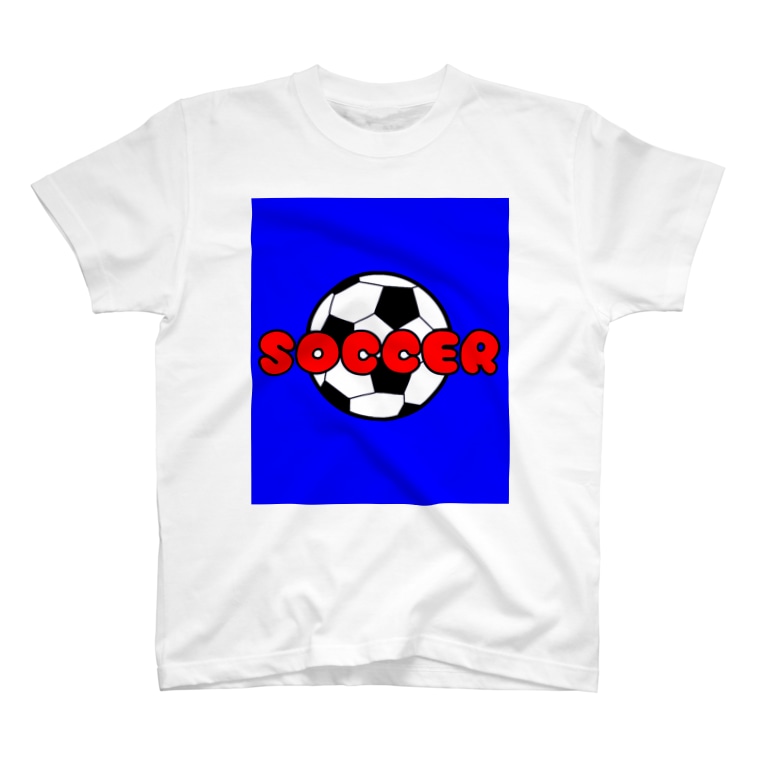 サッカーボール柄tシャツ 青 白 T Shirts By Happy 25chan Suzuri