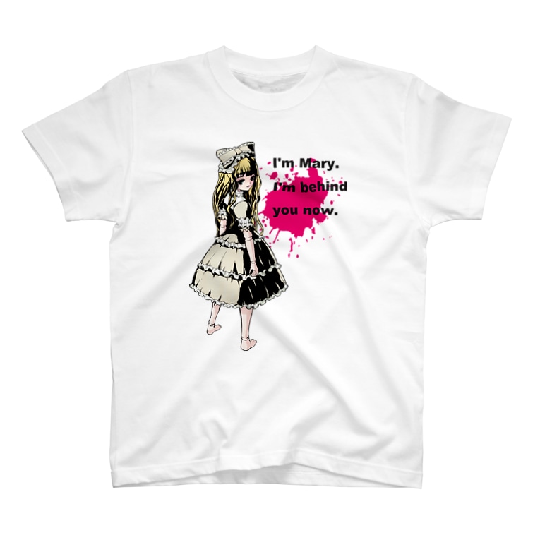 病みかわいいゴシックホラーデザイン Doll Splatte Mary Hinai Shop Hinai のtシャツ通販 Suzuri スズリ