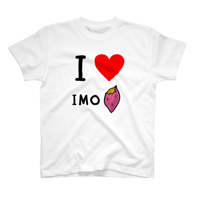 I Love Imo Tシャツ Mame Amp Co M C L S のtシャツ通販 Suzuri スズリ