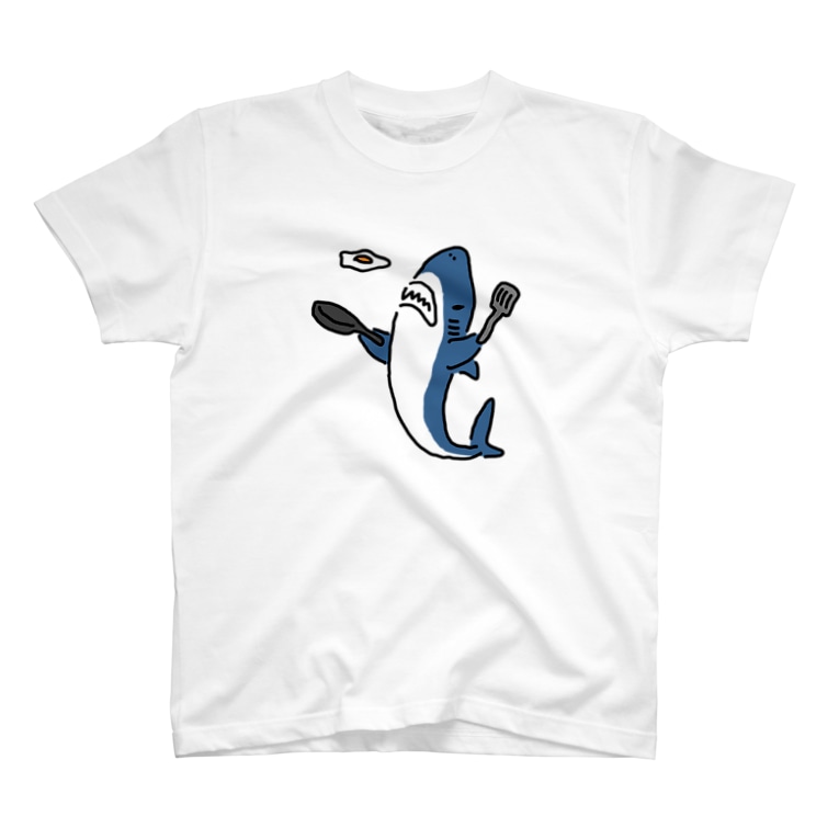 朝食をこしらえるサメ サメ さめ 鮫 わりとおもい Waritoomoi のtシャツ通販 Suzuri スズリ 朝食をこしらえるサメ サメ さめ 鮫 わりとおもい Waritoomoi のtシャツ通販 Suzuri スズリ