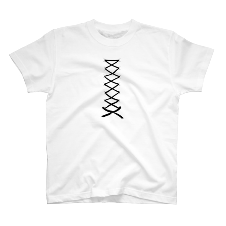 編み上げリボンピアスデザイン ブラック せんき デザインする人 Senki3a のtシャツ通販 Suzuri スズリ 編み上げリボンピアスデザイン ブラック せんき デザインする人 Senki3a のtシャツ通販 Suzuri スズリ