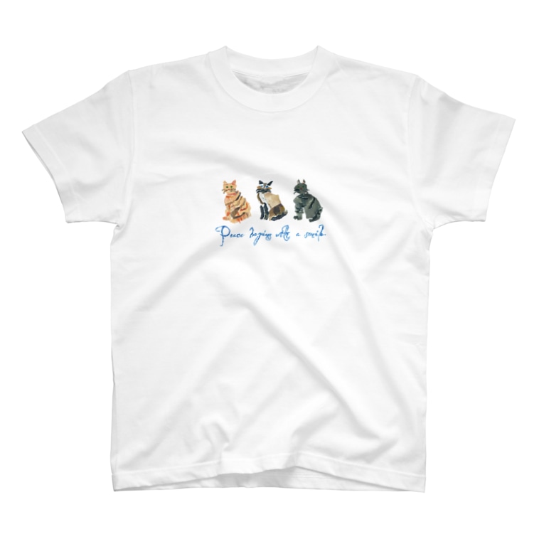 3匹の猫のtシャツ のばら Nobara Nobara のtシャツ通販 Suzuri スズリ 3匹の猫のtシャツ のばら Nobara Nobara のtシャツ通販 Suzuri スズリ