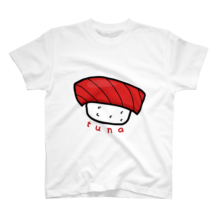 Yuuオリジナルイラスト10 お寿司ネタ Tuna T Shirts By Yuu Haru Suzuri