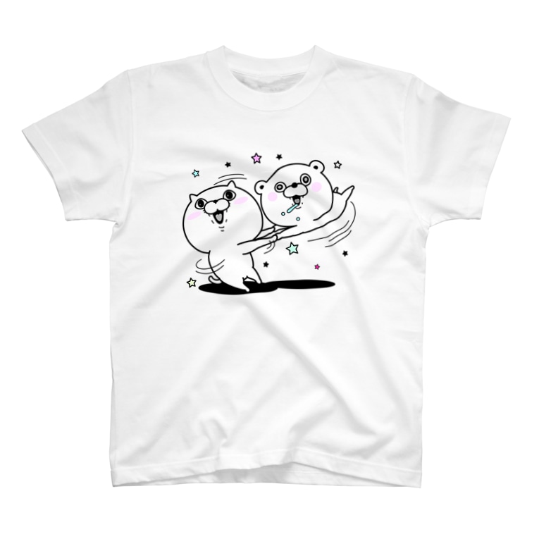 ぬこ Amp くまさん ハッピー ヨッシースタンプ Yo4ee のtシャツ通販 Suzuri スズリ ぬこ Amp くまさん ハッピー ヨッシースタンプ Yo4ee のtシャツ通販 Suzuri スズリ