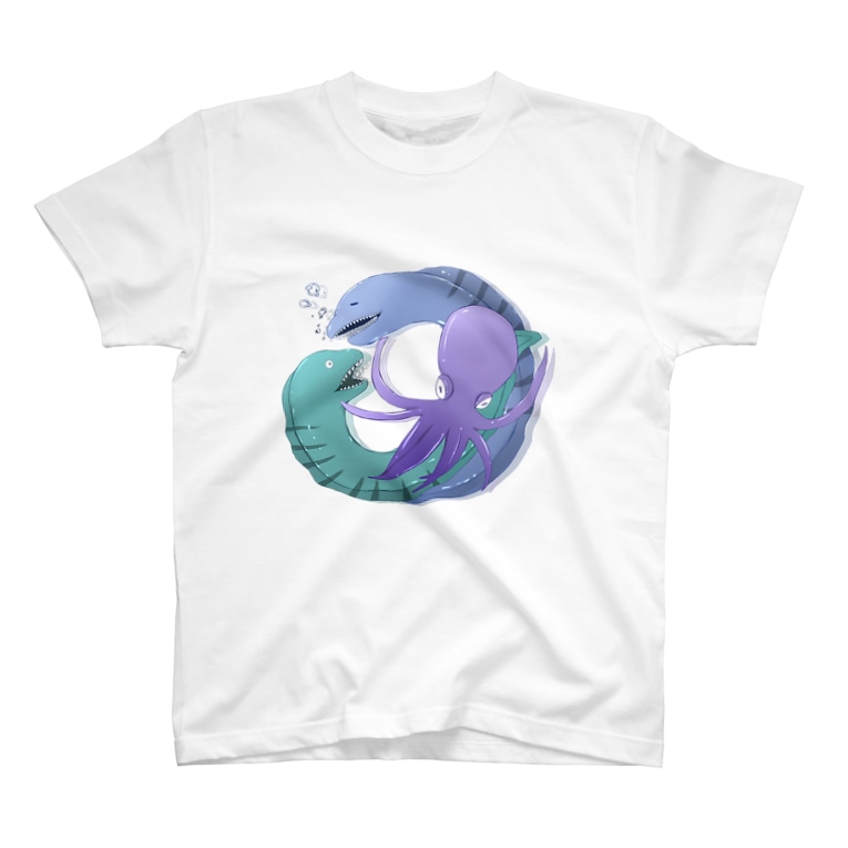 ウツボとタコ T Shirt By しょっぷ Karintoumanjuu Suzuri ウツボとタコ T Shirt By しょっぷ Karintoumanjuu Suzuri