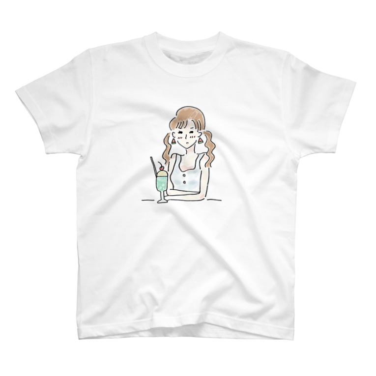 メロンソーダで彼氏待ち みう Abcnoatohad のtシャツ通販 Suzuri スズリ メロンソーダで彼氏待ち みう Abcnoatohad のtシャツ通販 Suzuri スズリ