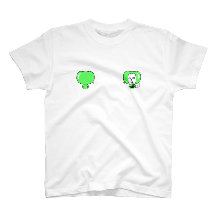 おにぎりを食べるエダマメちゃん エダマメ Eda Mame のtシャツ通販 Suzuri スズリ おにぎりを食べるエダマメちゃん エダマメ Eda Mame のtシャツ通販 Suzuri スズリ