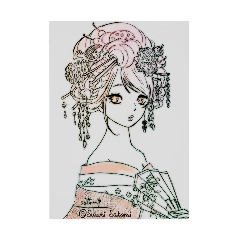 花魁 Suzuki Satomi イラストショップ Lingmucongmei5 の吸着ポスター通販 Suzuri スズリ 花魁 Suzuki Satomi イラストショップ Lingmucongmei5 の吸着ポスター通販 Suzuri スズリ