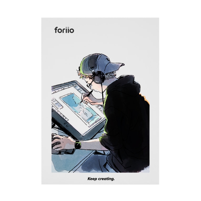 Keep Creating イラストレーター Foriio クリエイターのポートフォリオプラットフォーム Foriio Official の吸着ポスター通販 Suzuri スズリ Keep Creating イラストレーター Foriio クリエイターのポートフォリオプラットフォーム Foriio Official の吸着ポスター通販 Suzuri スズリ