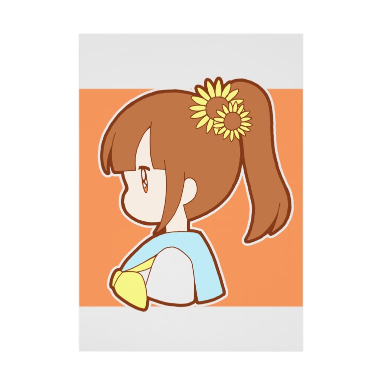 ひまわりポニテちゃん かわいいもののおみせ いそぎんちゃく Isoginchaku2go の吸着ポスター通販 Suzuri スズリ ひまわりポニテちゃん かわいいもののおみせ いそぎんちゃく Isoginchaku2go の吸着ポスター通販 Suzuri スズリ