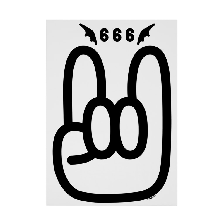 メロイックサイン デビル サイン コルナサイン 悪魔崇拝666 Stickable Poster By Cɐkeccoo Bgatann Suzuri メロイックサイン デビル サイン コルナサイン 悪魔崇拝666 Stickable Poster By Cɐkeccoo Bgatann Suzuri