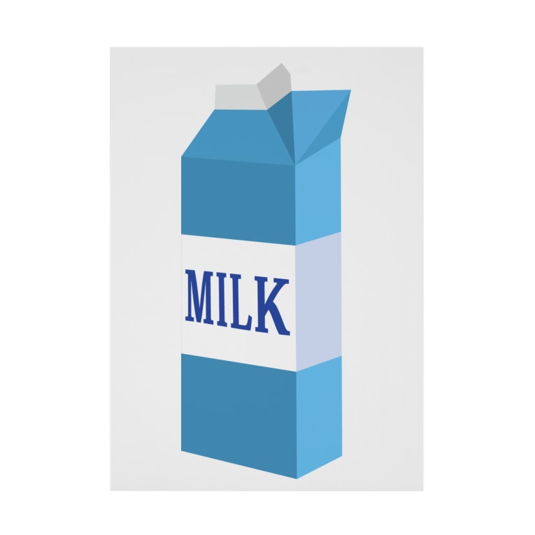 牛乳イラストグッズ 飲み物 デザートシリーズ Illust Designs Labの吸着ポスター通販 Suzuri スズリ