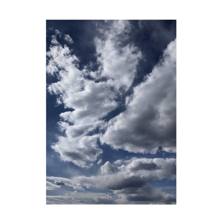 晴れ空を覆う雲 Stickable Poster By Sorairo Suzuri 晴れ空を覆う雲 Stickable Poster By Sorairo Suzuri