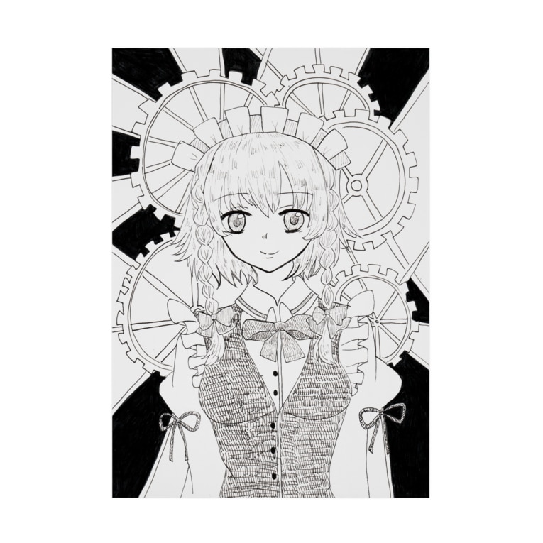 東方project十六夜咲夜 Stickable Poster By ﾟがーべらめらん ﾟ Staflo Suzuri