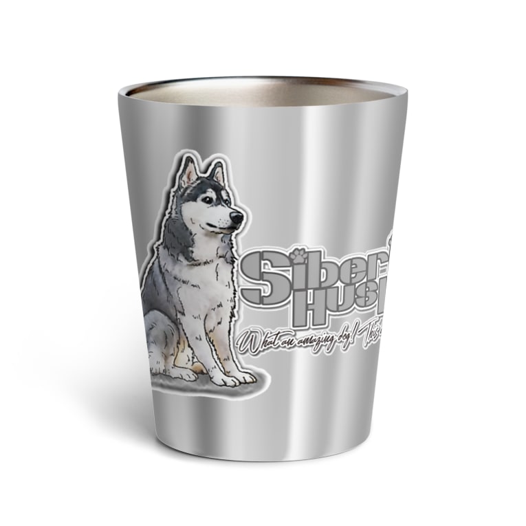 シベリアン ハスキー イラストプリント Thermo Tumbler By オリジナル工房プリントン Shop Printon Suzuri