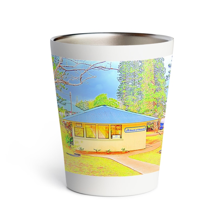 ラナイ島にある小さく可愛いbank Of Hawaii イラスト Thermo Tumbler By アロハ スタイル ハワイ Aloha Style Hawaii Hawaii Goods801 Suzuri