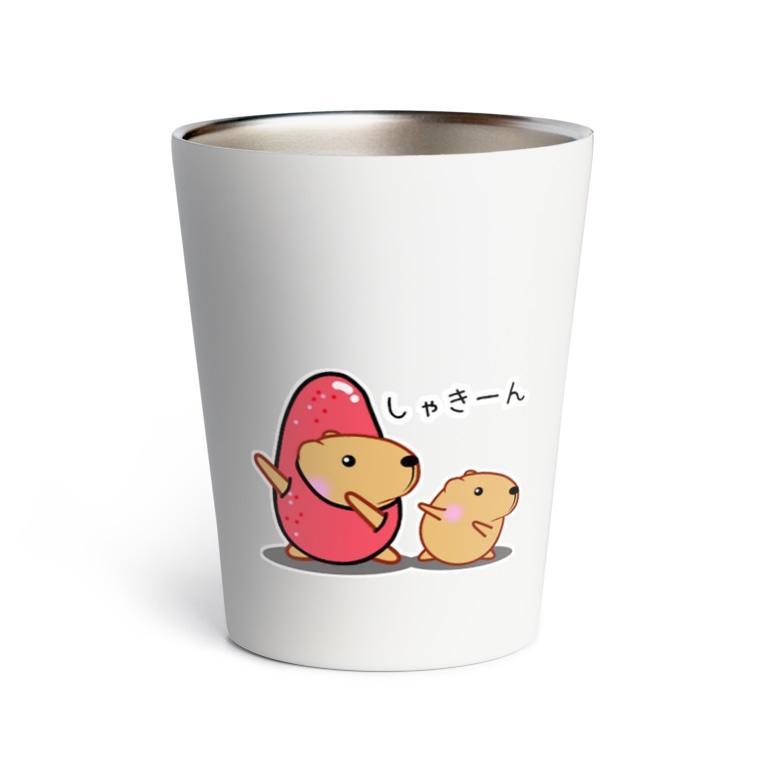 きゃぴばらめんたいこ しゃきーん きゃぴばら倶楽部 Ribi のサーモタンブラー通販 Suzuri スズリ