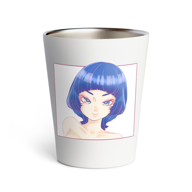 ウルフカットの女の子カラー ゆにちゃん Yunichan のサーモタンブラー通販 Suzuri スズリ