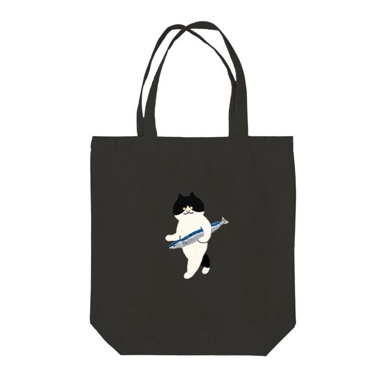 盗んだサンマと歩き出す猫 Suiminグッズのお店 Suimin Goods のトートバッグ通販 Suzuri スズリ 盗んだサンマと歩き出す猫 Suiminグッズのお店 Suimin Goods のトートバッグ通販 Suzuri スズリ