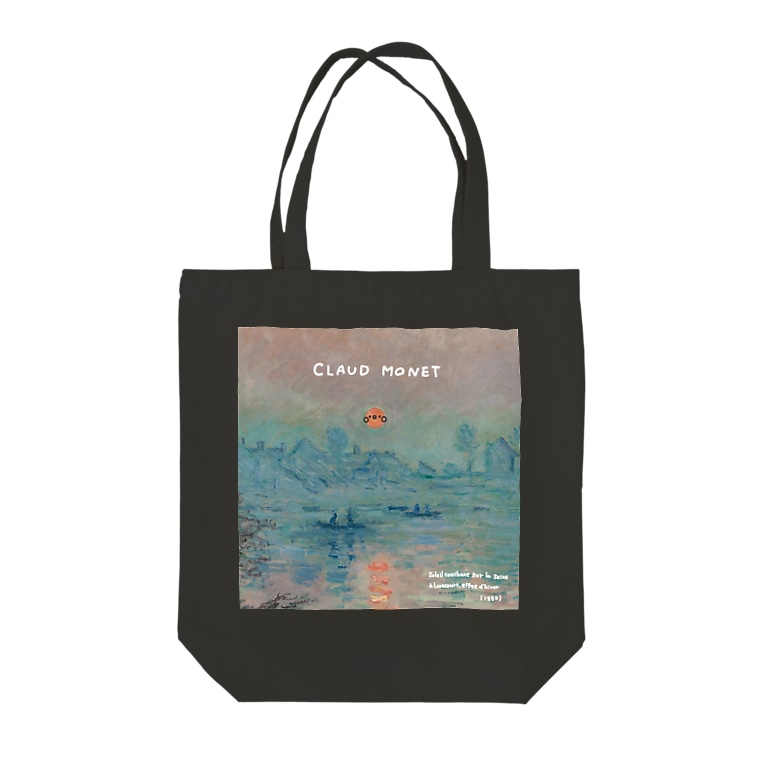 絵画にまざるオカメチャン モネ Tote Bags By Pinaのグッズ Pi7 Crow Suzuri 絵画にまざるオカメチャン モネ Tote Bags By Pinaのグッズ Pi7 Crow Suzuri