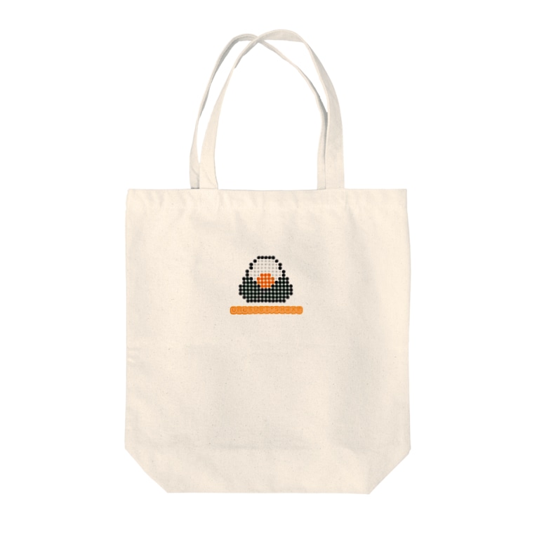 おむすび 鮭 アイロンビーズ風ドット絵 Tote Bags By 99 Deg F 99degf Hal Suzuri