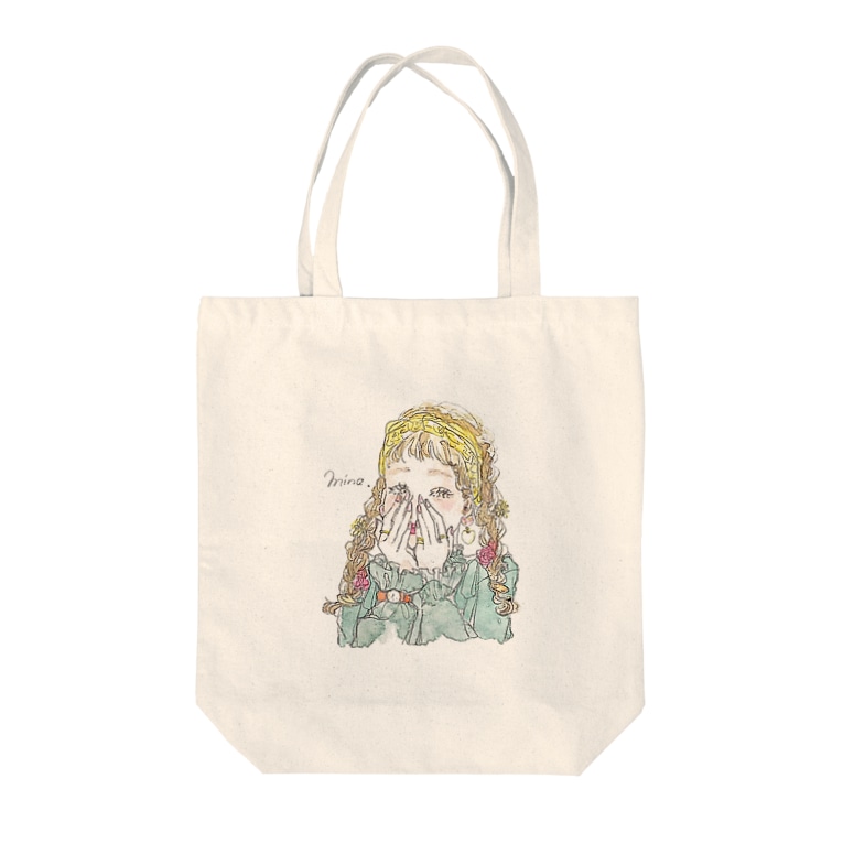 おしゃれ 女の子 Tote Bags By Mina イラスト Mn Lip25 Suzuri