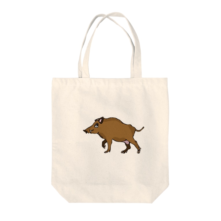 ツッタカターのイノシシ君 Tote Bags By ジルトチッチのデザインボックス Ocplanning Suzuri